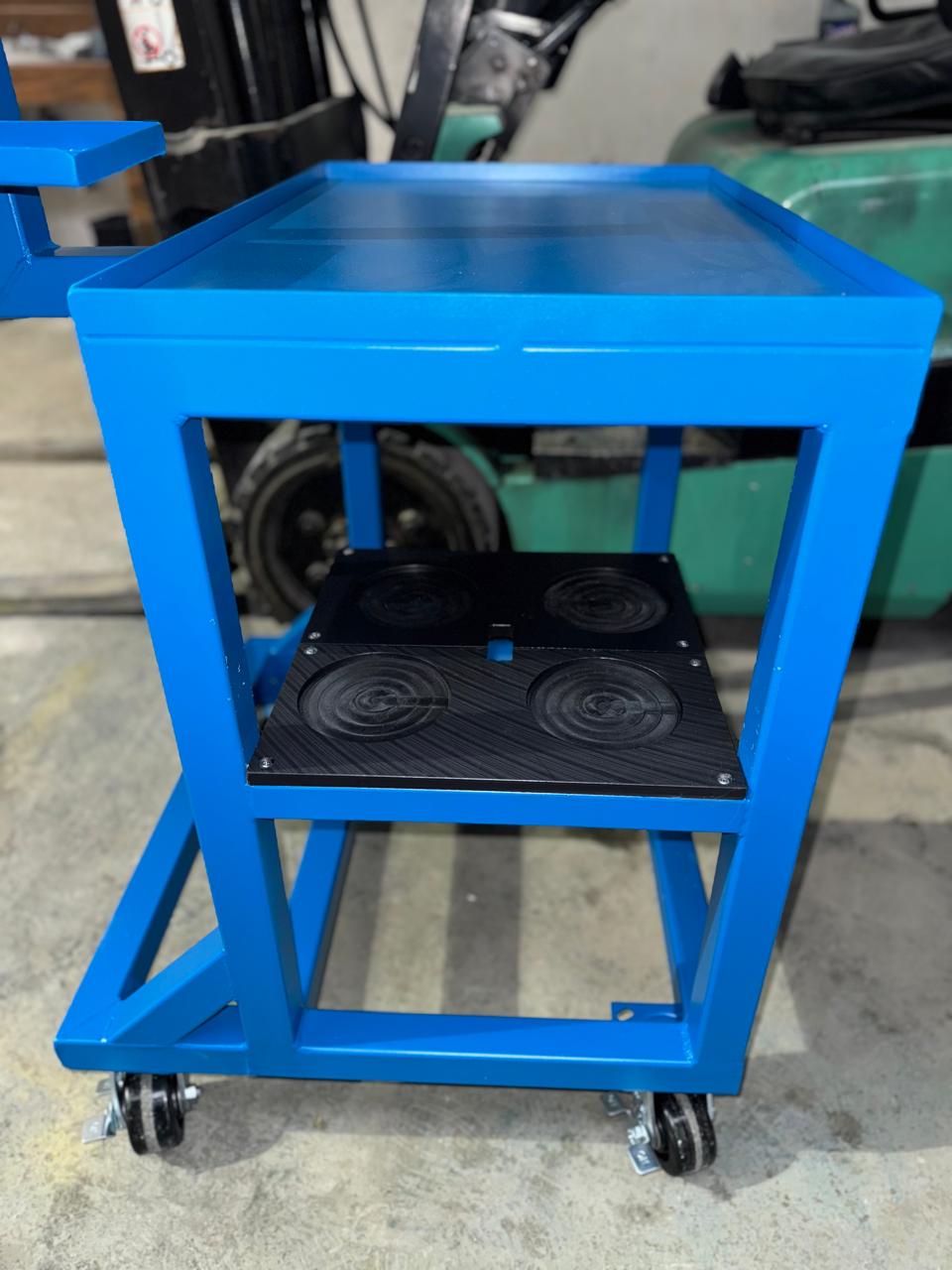 Integración de soldadura-maquinado para mesa móvil operativa de equipo de medición automotriz